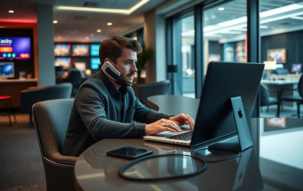 Norsk spiller som chatter med casino kundeservice på live chat